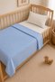 Baby Sleeping Set - Chickpea Embossed Baby Blanket - 100% Cotton Elastic Sheet and Pillowcase 3 Pieces