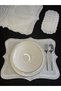 Set of 12 Ecru Color 6 Pieces Toxic Ivy Model American Placemats/Serviettes & 6 Pieces Toxic Ivy Model Presentation Napkins - 2