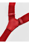 Vizyon New Season Red Boy's Pants with Straps and Bow Tie - 3