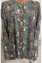 Er Clothing Paper Print Combed Cotton Blouse Long-Sleeve Front Button Multicolor - 7