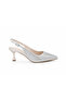 Women's Stone Embellished Evening Dress Shoes Silver