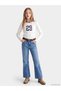 Vizyon New Season Indigo Spanish Flared Girls' Jean Pants - 2