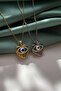 Heart-Shaped Evil Eye Bead Figured Necklace - 3