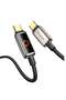 High-Power CA6680 USB-C to USB-C Cable – 100W with LED Display & Auto Shutoff - 2