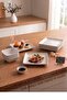 6 Pieces 8 cm White Square Serving Plate Unbreakable Melamine Mini Sauce Bowl Jam Bowl Snack Bowl (8 X 8 cm)