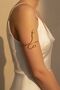 Yellow Steel Snake Figured Pazu Bracelet Adjustable Arm Accessory - 2