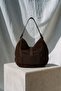 Brown Roman Suede Bag 7998 - 2