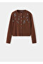 Bead-embroidered knit cardigan - 3