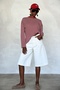 Red Crew Neck Striped Knitwear 19013 - 3