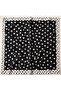 Black Polka Dot Patterned Bandana Scarf 50*50 cm