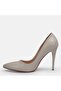 Large Size Stiletto Thin Heel 10cm 41-42-43-44-Beige Skin - 8