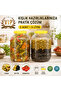 5 Liters Wide Mouth Pet Jar Yellow Screw Lid Pickled Olive Storage Container 2 Pcs - 2