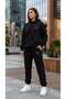 Hooded Tracksuit 2-Piece Combination Winter Colorful Bull Printed Women's / Men's Unisex Model