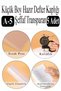 Ready-Made Notebook Cover Transparent Frosted White A4 10 Pieces 1 Pack Velcro Adjustable Self-Adhesive - 4
