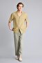 100% Linen Straight Cut Khaki Trousers G1397Ax26Sm - 3