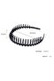 Black Comb Detailed Non-Slip Crown - Flexible and Practical Hair Accessory - 6
