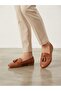 Genuine Leather Tassel Detailed Tan Women's Loafer Shoes