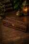 Nostalgic Wooden Prayer Beads and Jewelry Box – Authentic Chest with Red Velvet Interior 26*7 1Pc