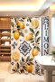 Lemon Tile Processing Patterned Shower Curtain, Bathtub Curtain 175X200Cm