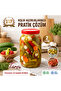 2 Liter Glass Jar with Red Screw Lid for Pickled Olives Canning Storage Jar - 2