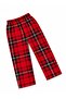 Father-Son Boy Red Plaid Pattern Winter Shirt Collar Sleep Band Pajama Set Cotton Suede - 5