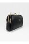 Women's Scholarship 4-Compartment Black Matte Leather Adjustable Cross Strap Soft Faux Leather Shoulder and Crossbody Bag - 3