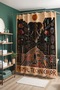 Elephant and African Patterned Shower Curtain, Bathtub Curtain 175X200Cm - 4