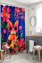 Coffee Cat with Glasses Patterned Shower Curtain, Bathtub Curtain 175X200Cm - 5
