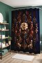 Artistic Floral Embroidery Pattern Shower Curtain, Bathtub Curtain 175X200Cm - 4