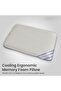 ® Cooling Ergonomic Memory Foam Pillow With Cooling Technology and Removable Cover - 60x40x13 cm - 2