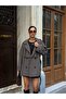 Oversized Buttoned Double-Breasted Trench Coat with Cape - 6