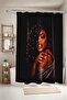 African American Girl Patterned Shower Curtain, Bathtub Curtain 175X200Cm - 2