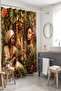 Amazon Botanical and African Girls Patterned Shower Curtain, Bathtub Curtain 175X200Cm - 5