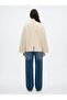 Relaxed Fit Turtleneck Knitwear Cream Sweater - 2