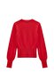 Red Patchwork Long Sleeve Cardigan - 2