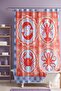 Crab Octopus Squid Patterned Shower Curtain, Bathtub Curtain 175X200Cm - 2