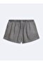 Mırela Tencel Mini Gray Jean Shorts - 4