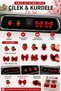 Strawberry & Ribbon Car Air Conditioning Ornament Set of 4 – 2 Strawberries + 2 Ribbon Clips - 3