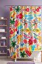 Colorful Summer Drawings Patterned Shower Curtain, Bathtub Curtain 175X200Cm