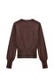 Brown Patchwork Long Sleeve Cardigan - 2