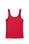 Red Hollow Collar Undershirt - 2
