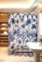 Navy Blue Palms Patterned Shower Curtain, Bathtub Curtain 175X200Cm - 3