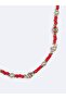 Red Beaded Necklace - 2