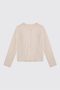 Baby Girl Knitwear Ecru Cardigan