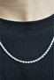 Thin Twist Chain 2mm Thick Silver Color Unisex Model (Women/Men) Steel Necklace/ 55cm - 2
