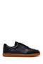 Men's Black Lace-Up Leather Sneaker Wm620008Df