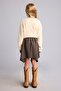 Checkered Elastic Waist Asymmetrical Mini Skirt for Girls I5550A826Wn - 5