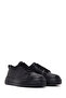 Men's Black Lace-Up Thick Soled Leather Sneaker Wm830003Dv - 2