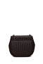 Women's Brown Chain Long Strap Braided Crossbody Bag Wb500001So - 3