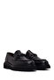 Men's Black Leather Casual Loafer Wm750034Dv - 2